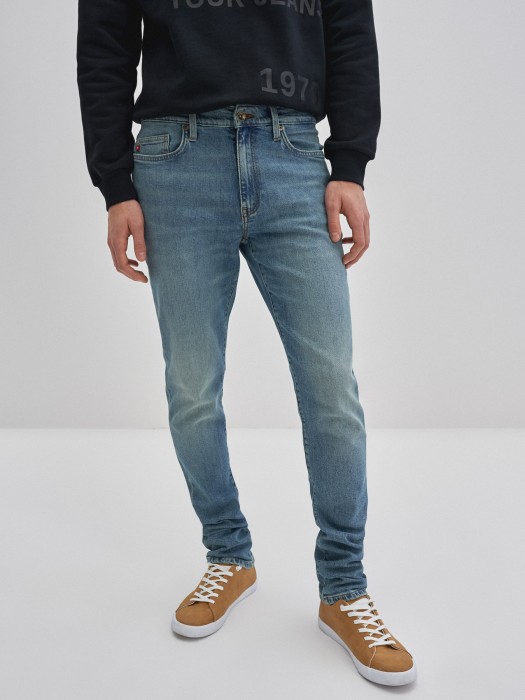 Pánske nohavice tapered jeans TERRY CARROT 243